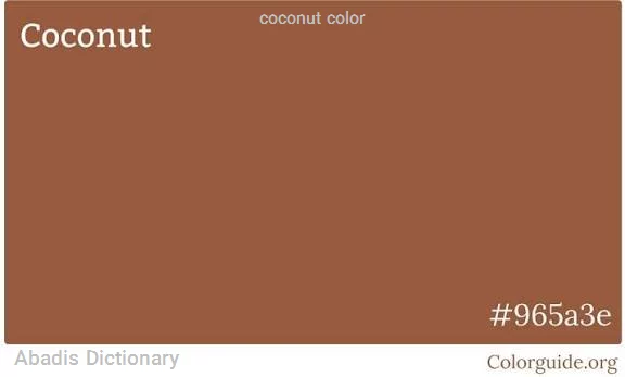 coconut color